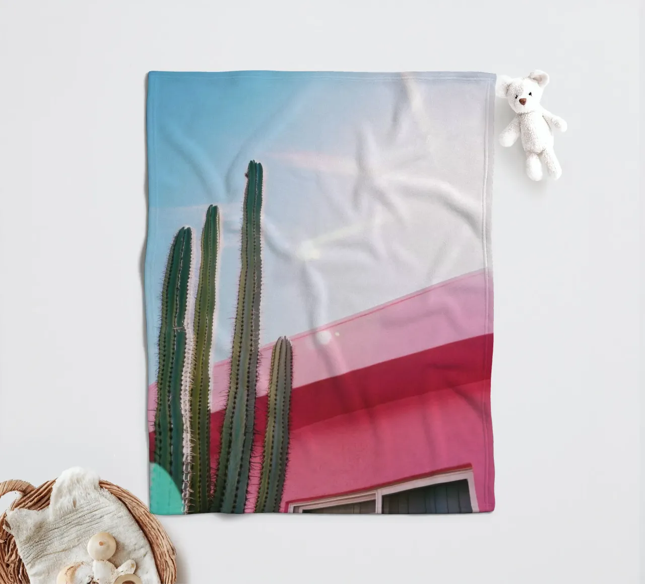 9 fleecedeken van Pink California | Affiches & Posters