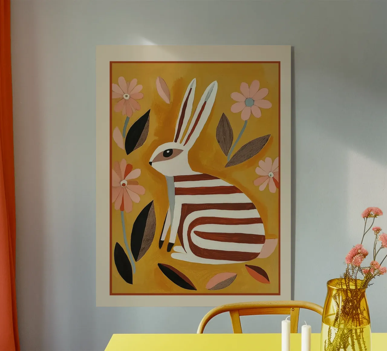 Striped Hare plexiglass da cityart