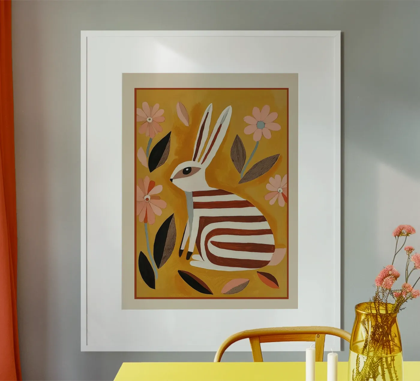 Striped Hare poster by cityart