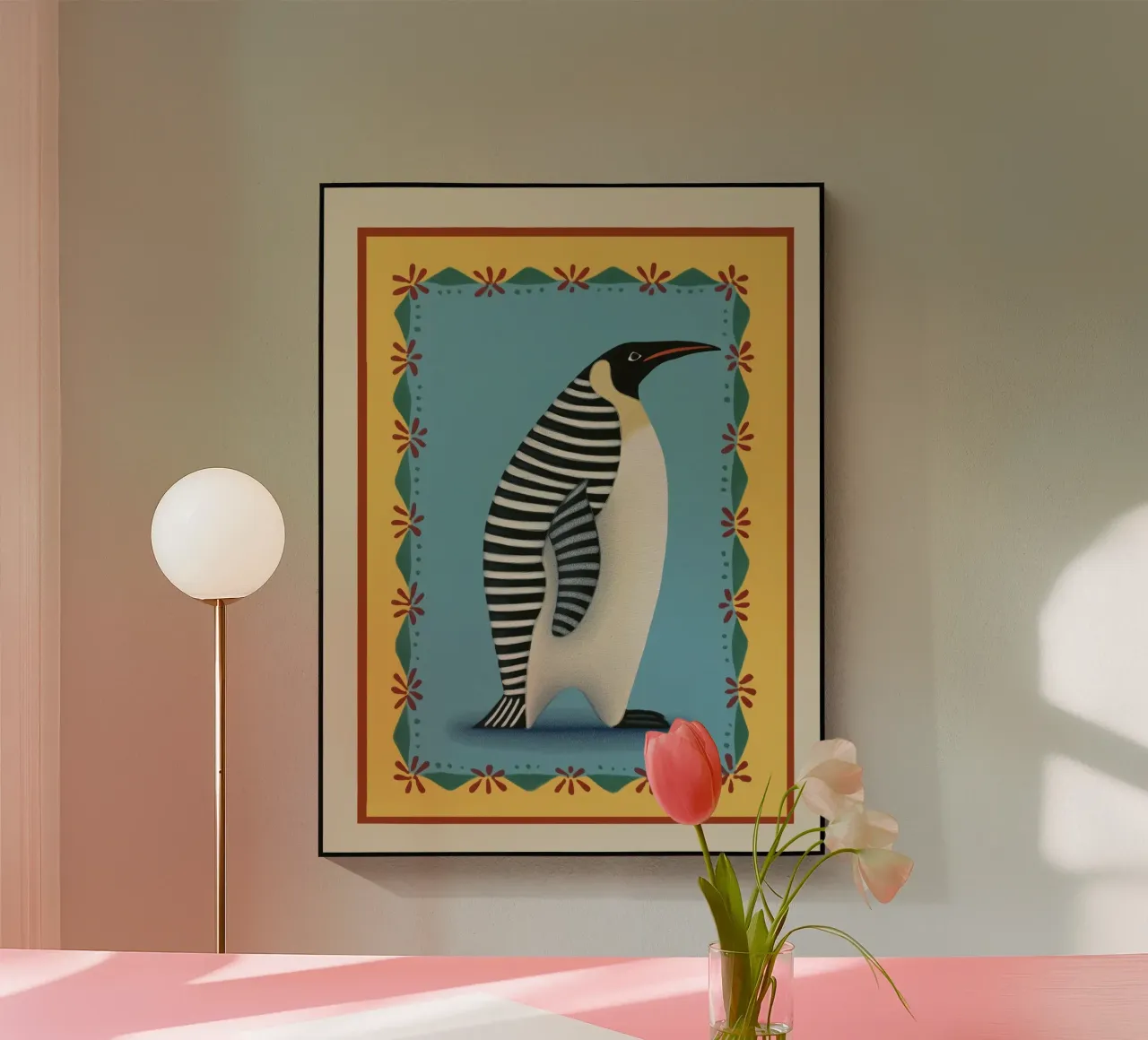 Striped Penguin plexiglass da cityart