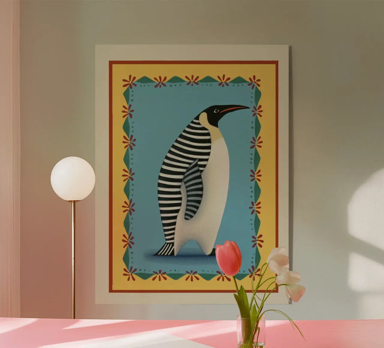 Striped Penguin plexiglass da cityart