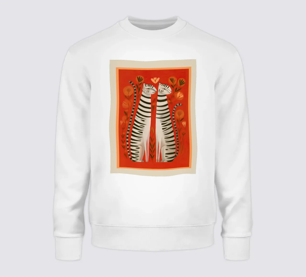 Striped Cat Pair felpa da cityart