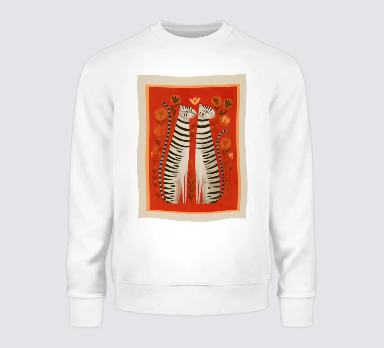 Striped Cat Pair felpa da cityart