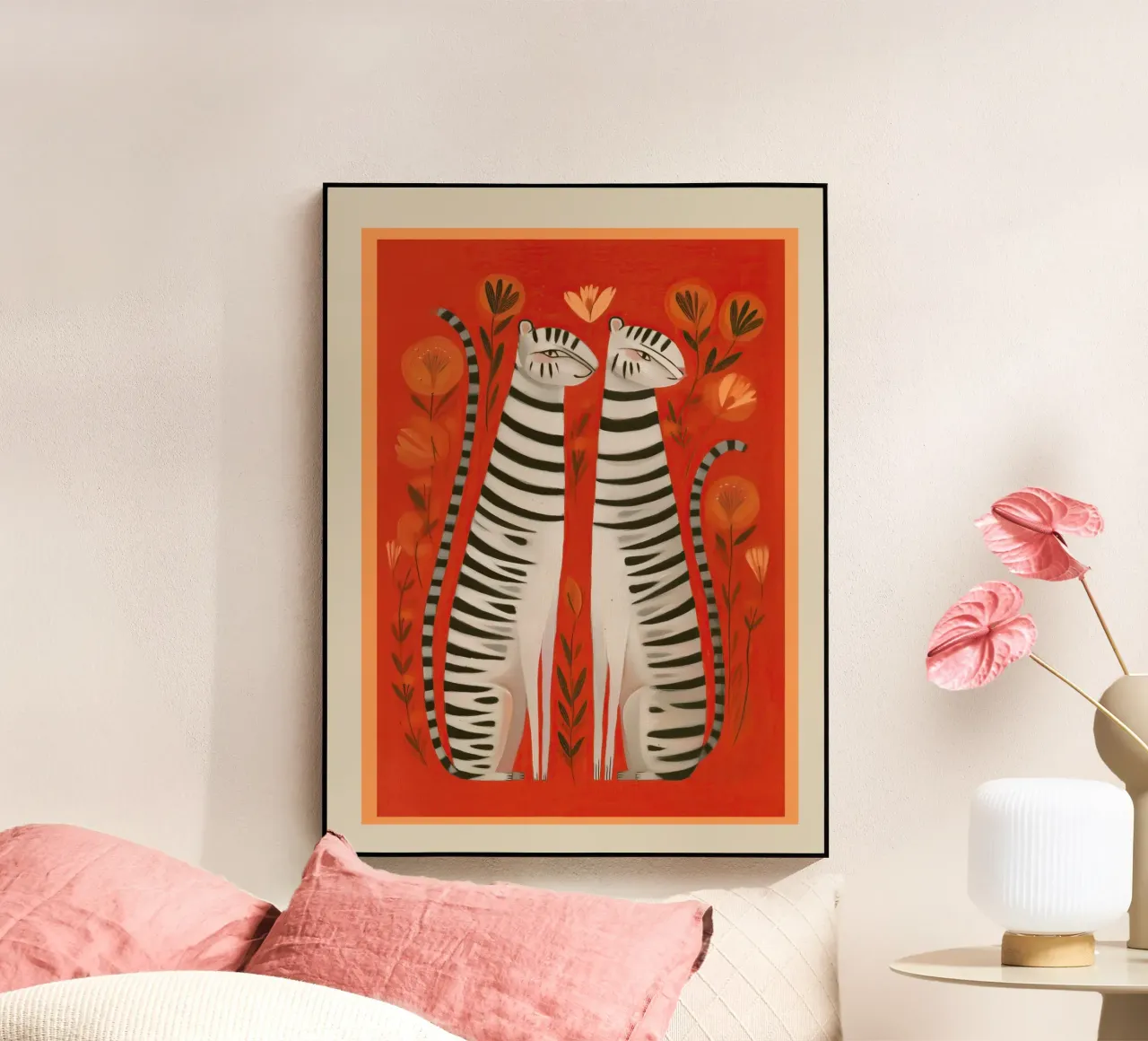 Striped Cat Pair plexiglass da cityart