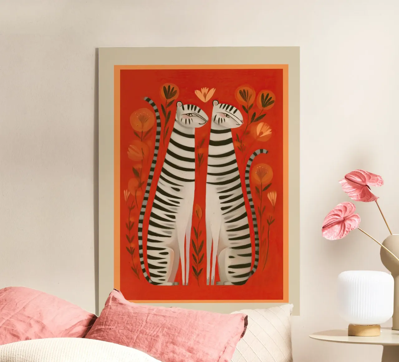 Striped Cat Pair plexiglass da cityart