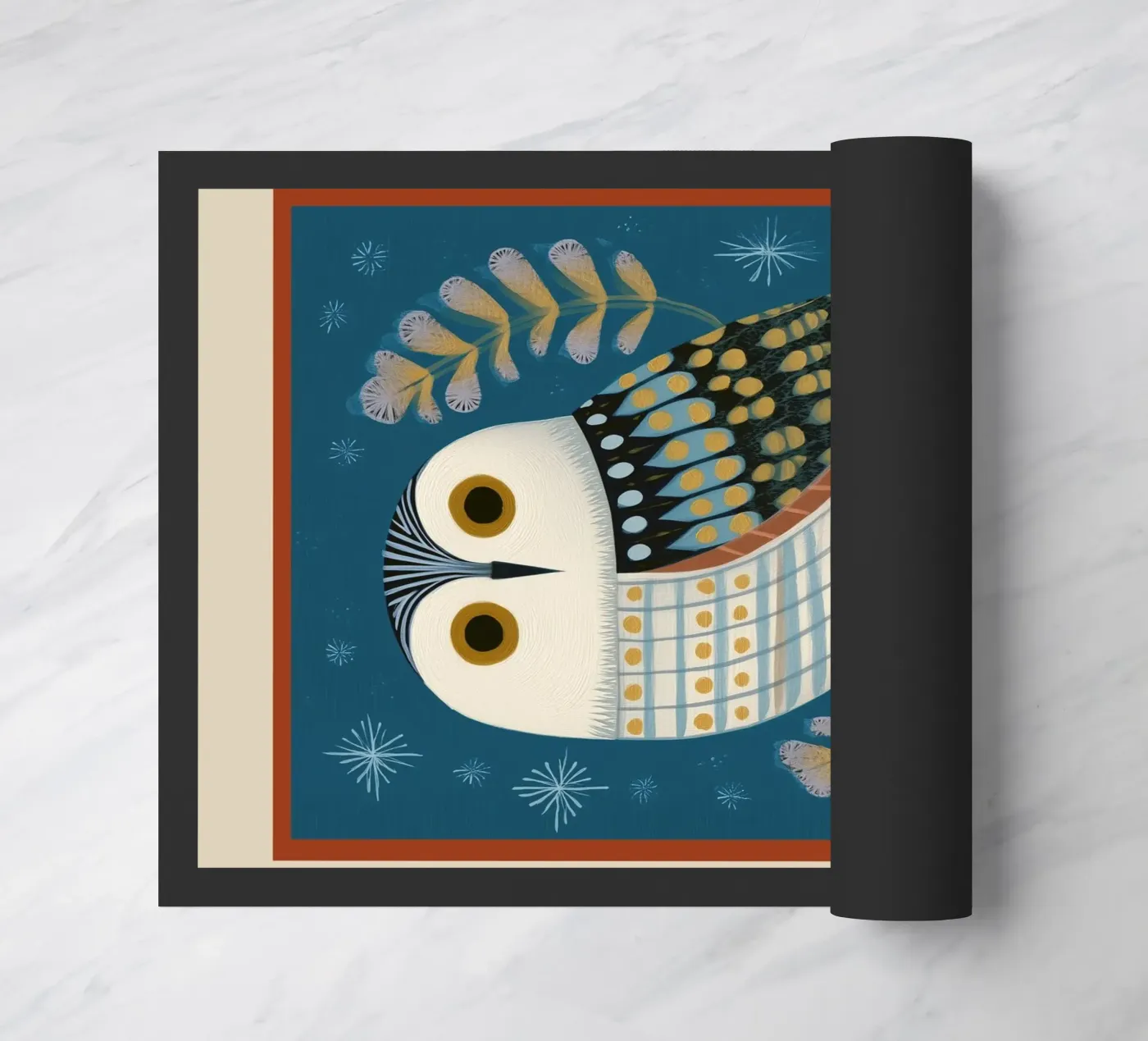 Winter Owl zerbino da cityart