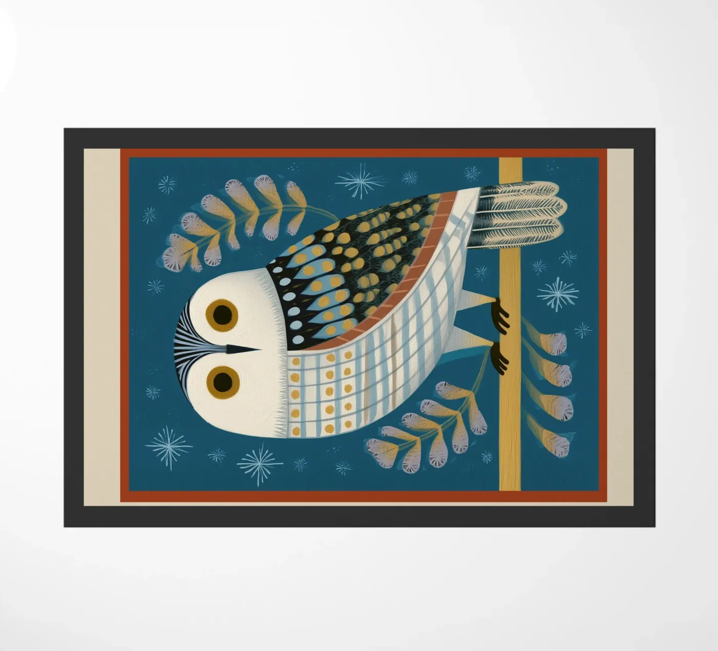 Winter Owl zerbino da cityart