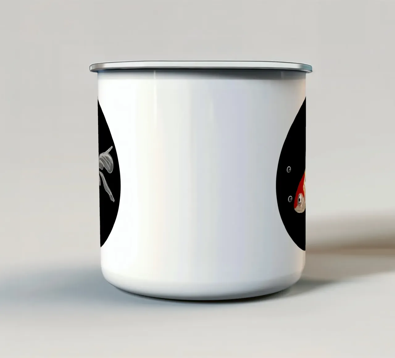 Goldfish & Fortune tazza in smalto da Face & Content