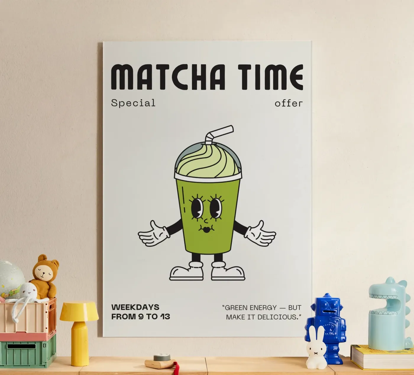 MATCHA TIME Acryl-Glas von Muse Society Shop