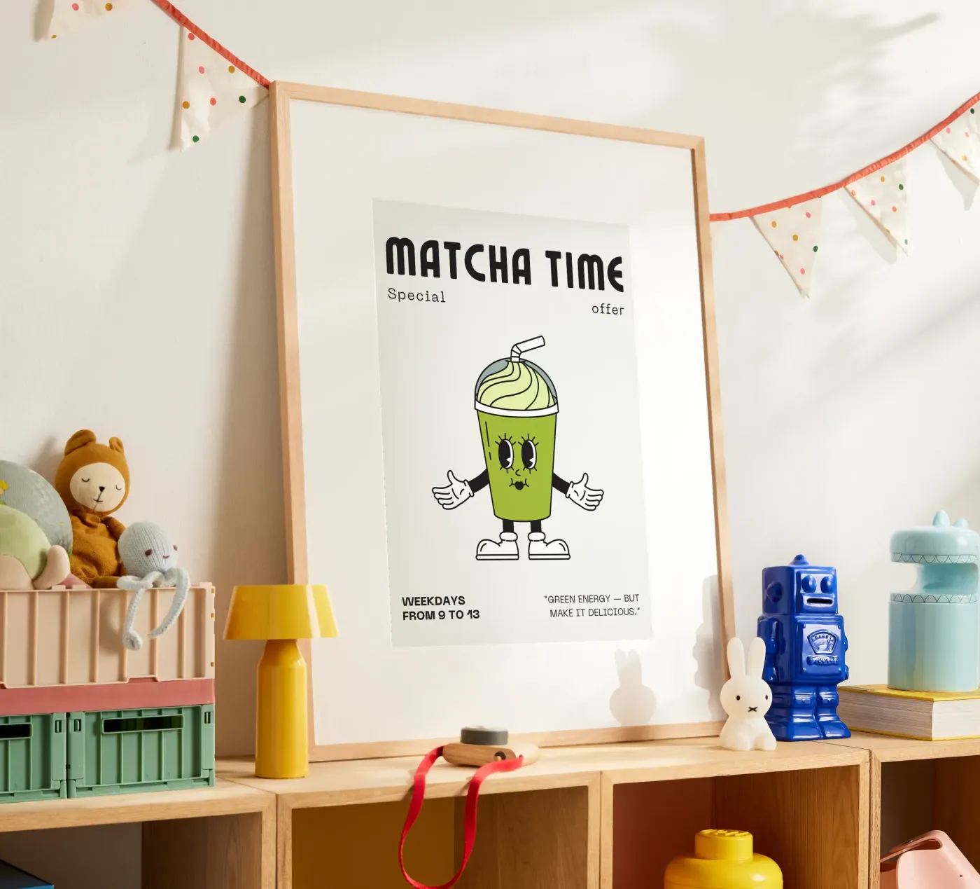 MATCHA TIME poster van Muse Society Shop