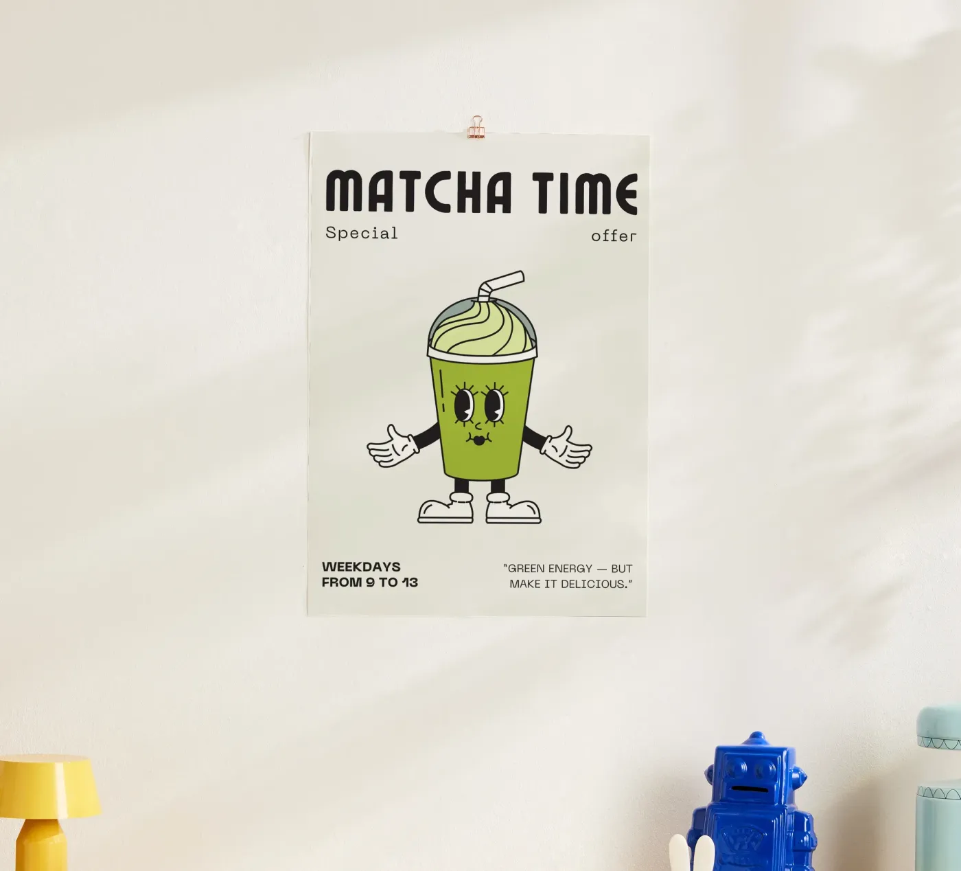 MATCHA TIME poster by SMRT STUDIO