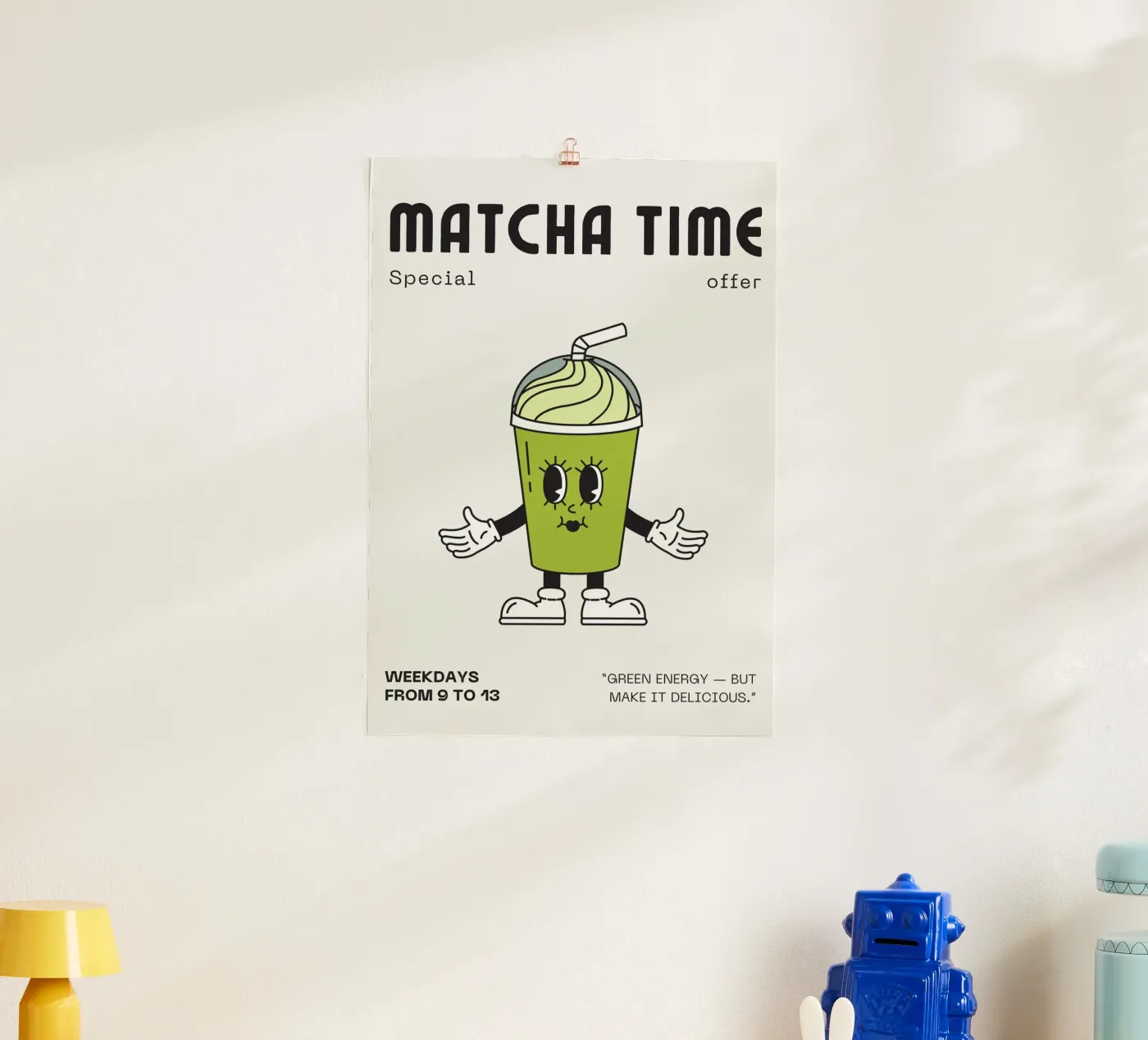 MATCHA TIME poster van Muse Society Shop