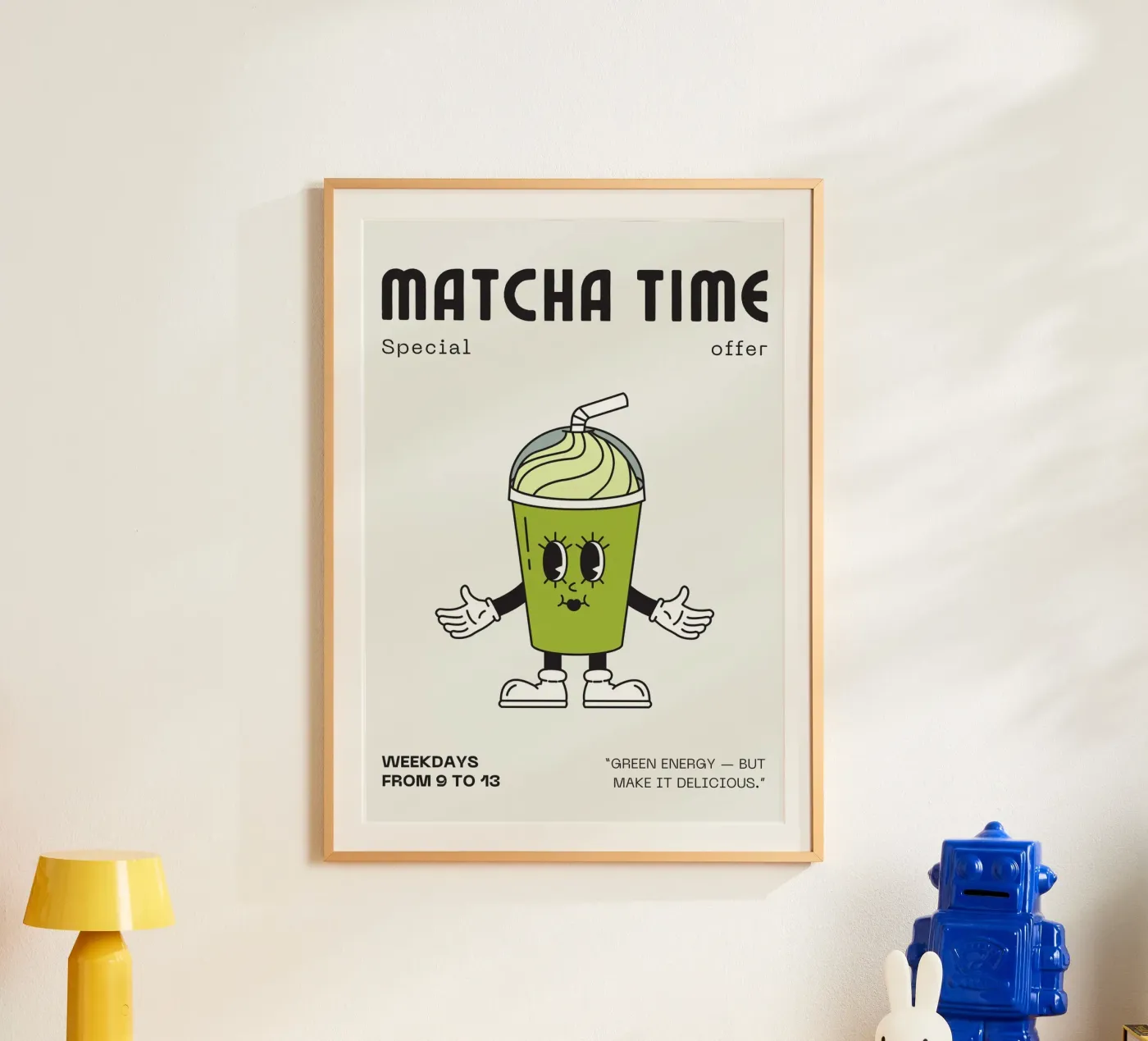 MATCHA TIME poster van Muse Society Shop