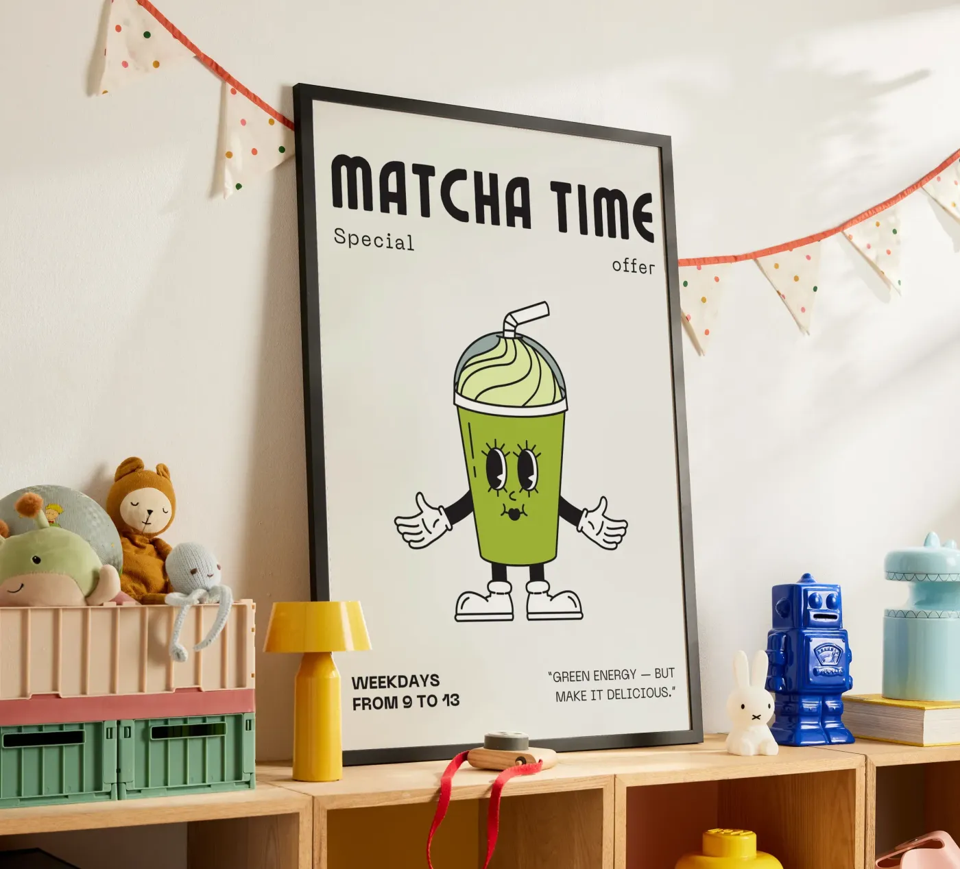 MATCHA TIME poster by SMRT STUDIO