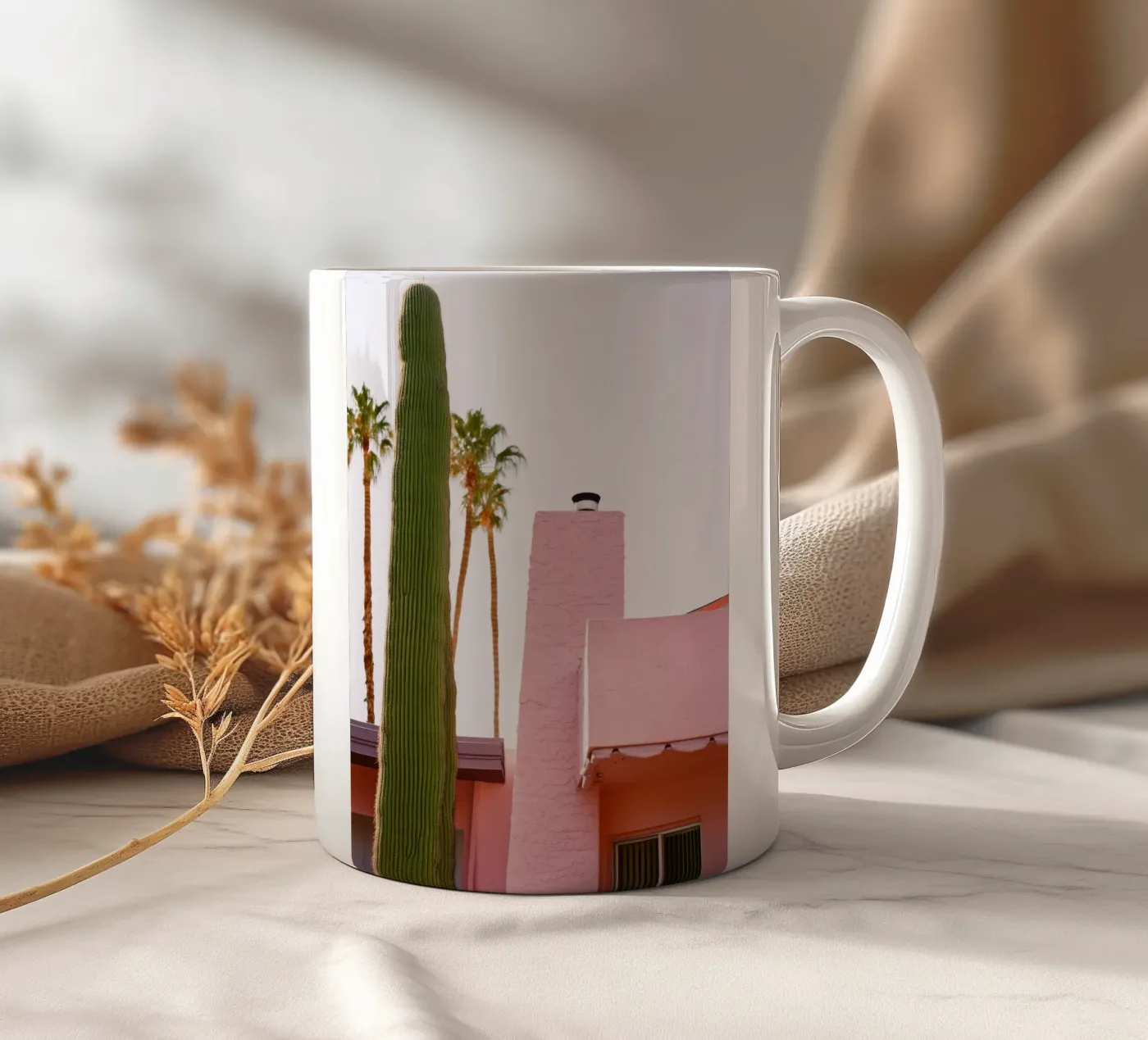 11 keramische mok van Pink California | Affiches & Posters