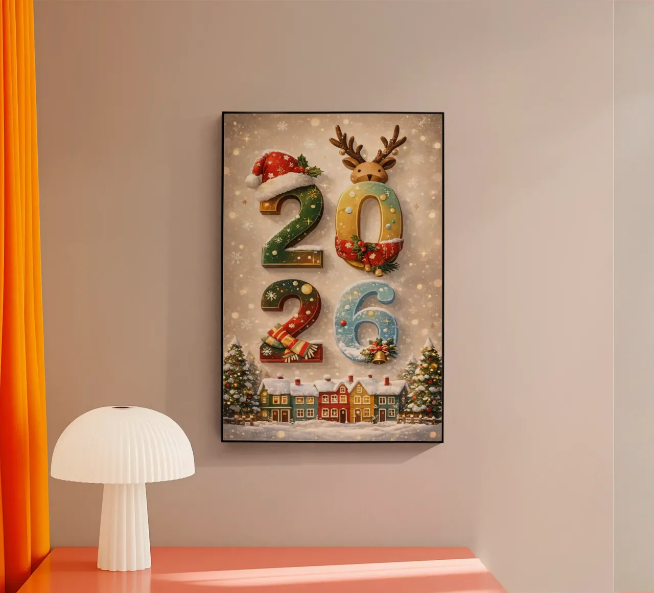 Hello 2026 plexiglass da Nordic Noel Studio