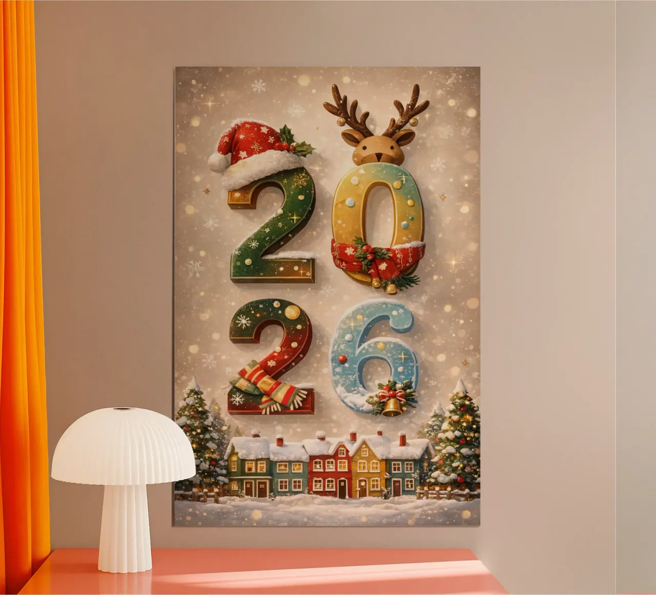 Hello 2026 poster da Nordic Noel Studio