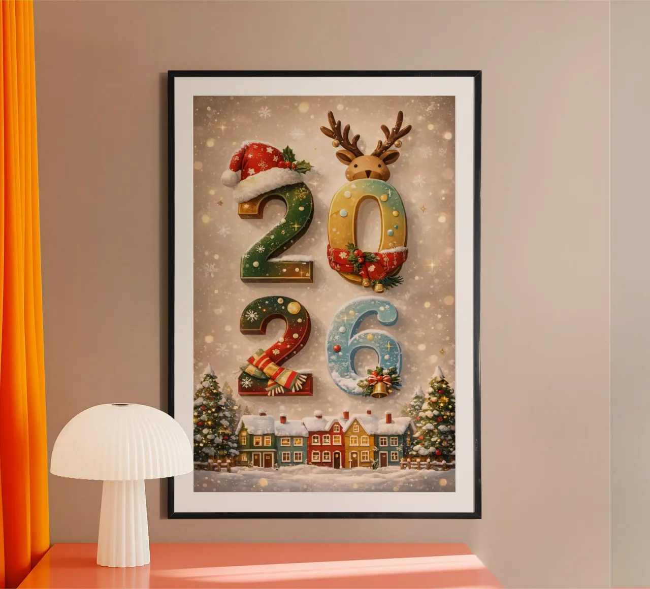 Hello 2026 poster da Nordic Noel Studio