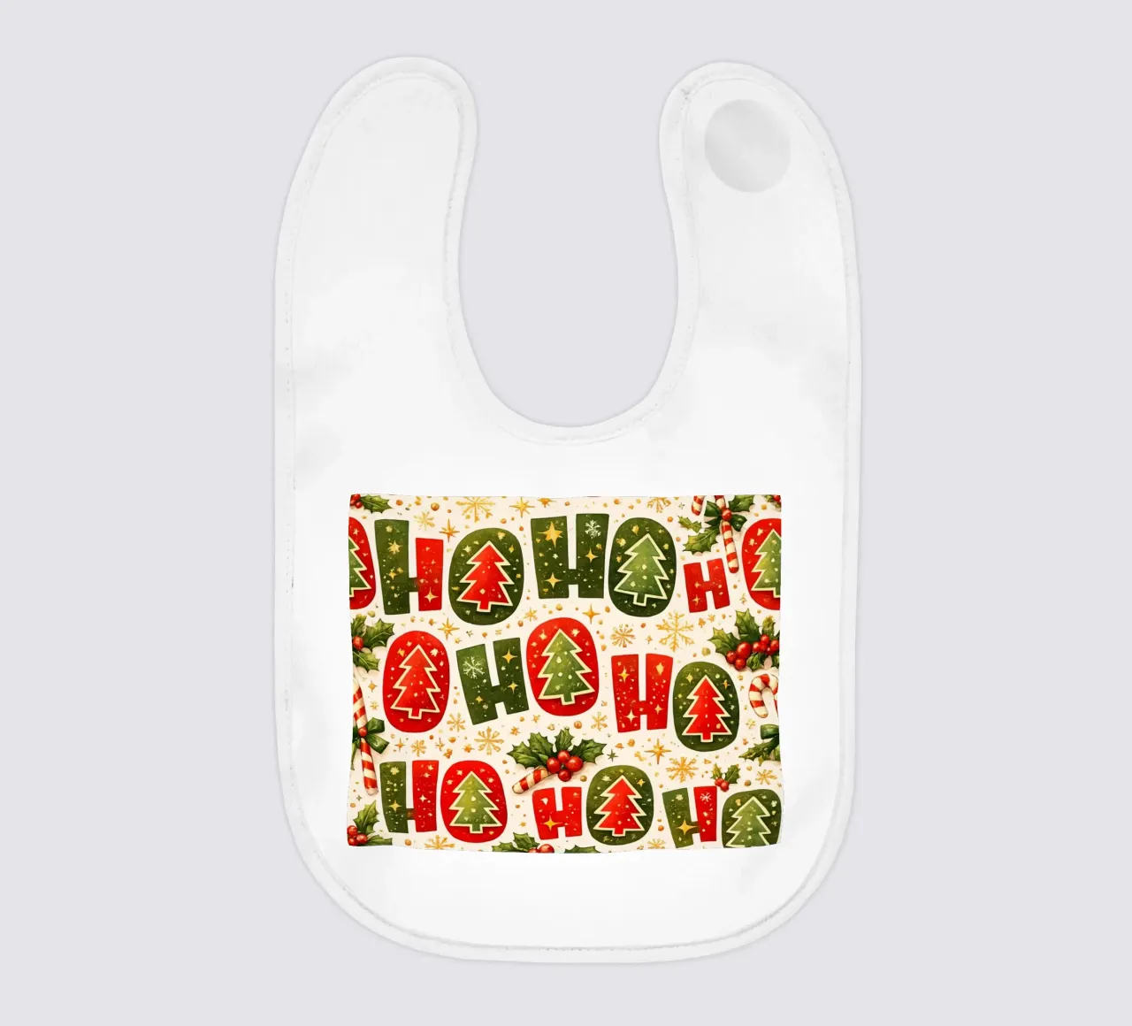 “Ho Ho Ho” Pattern bavaglino da Nordic Noel Studio