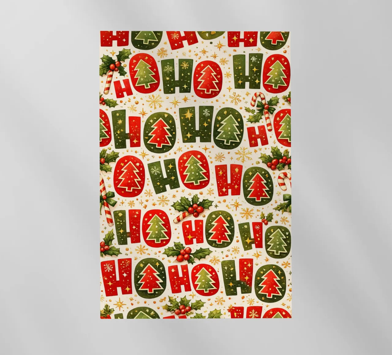 “Ho Ho Ho” Pattern pellicola backlit da Nordic Noel Studio
