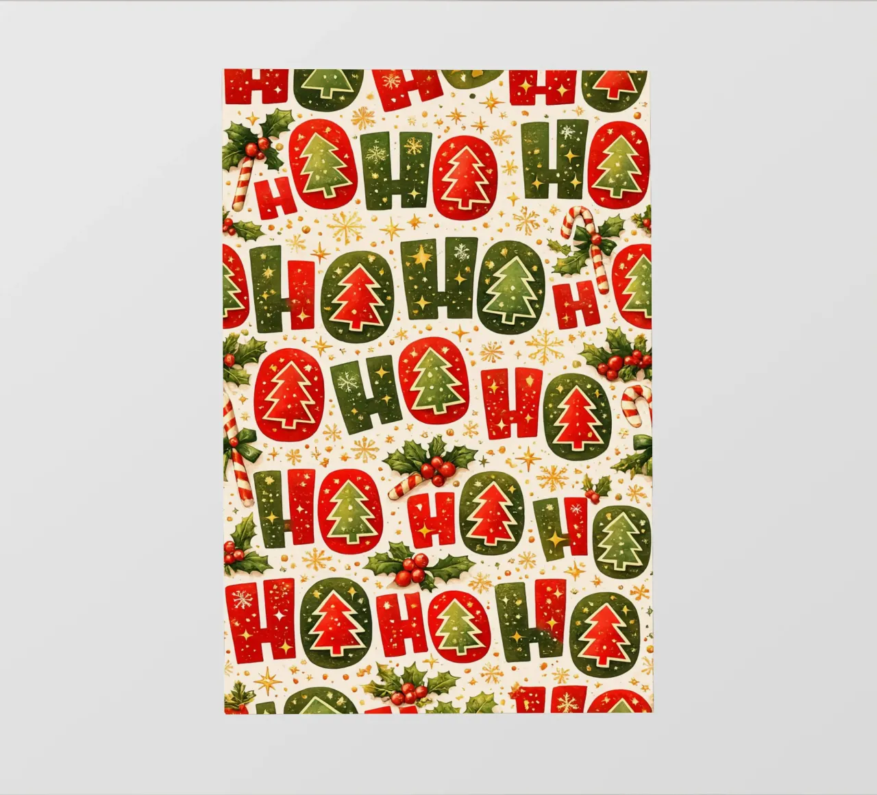 “Ho Ho Ho” Pattern pellicola backlit da Nordic Noel Studio