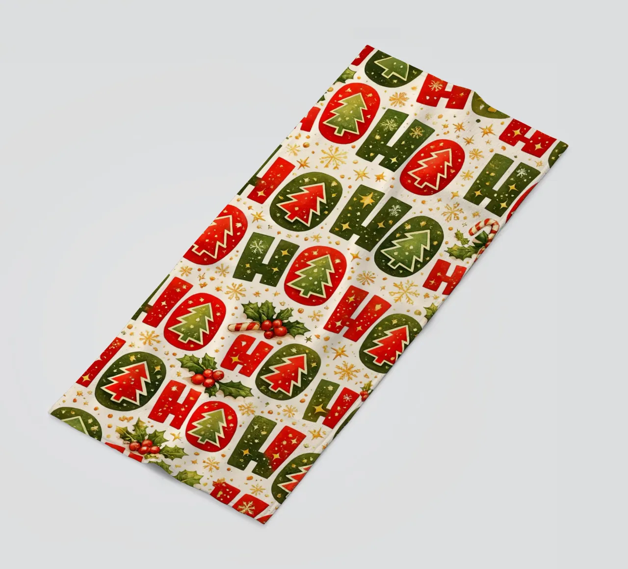 'Ho Ho' Pattern telo mare da Nordic Noel Studio