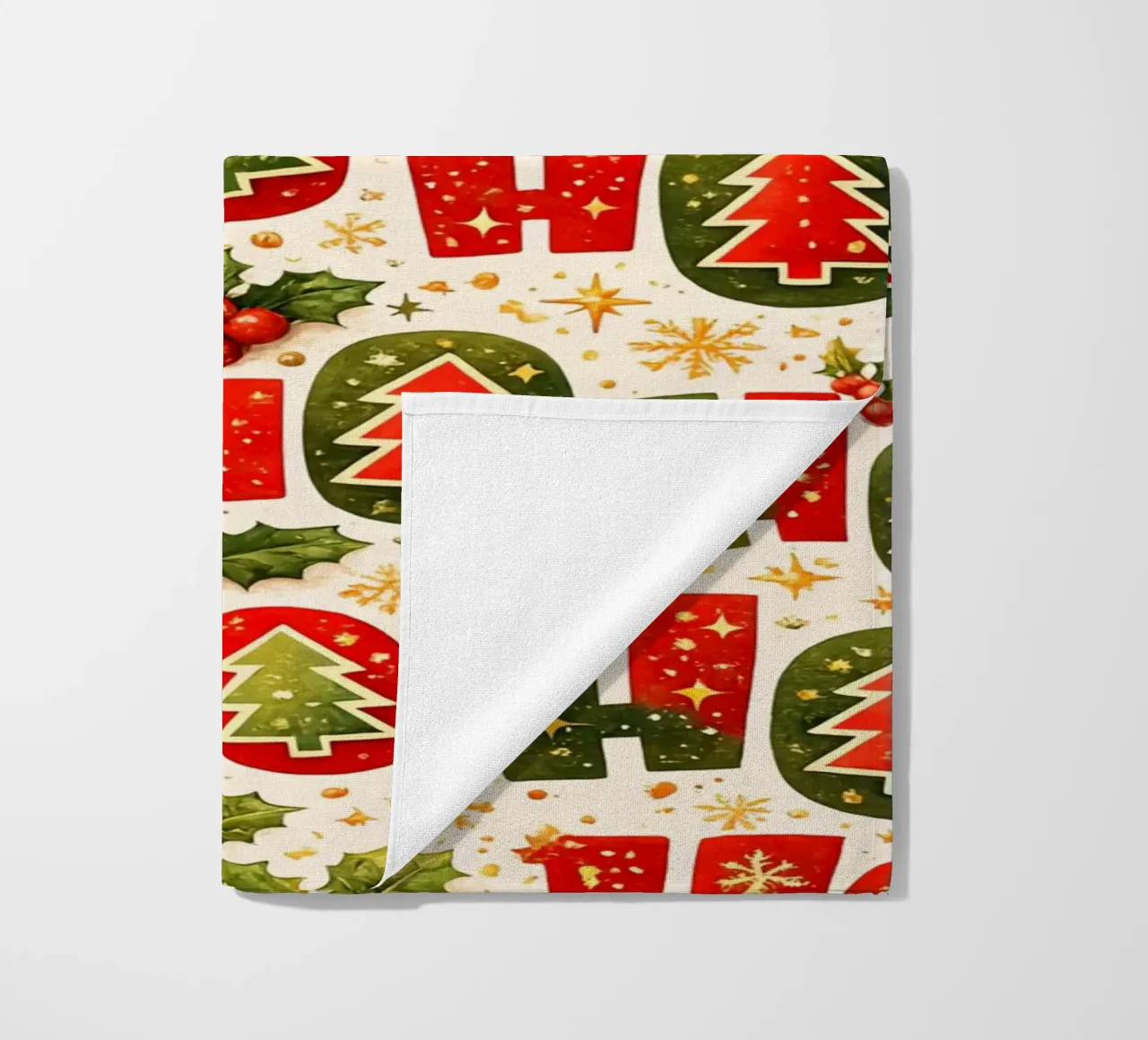 'Ho Ho' Pattern telo mare da Nordic Noel Studio