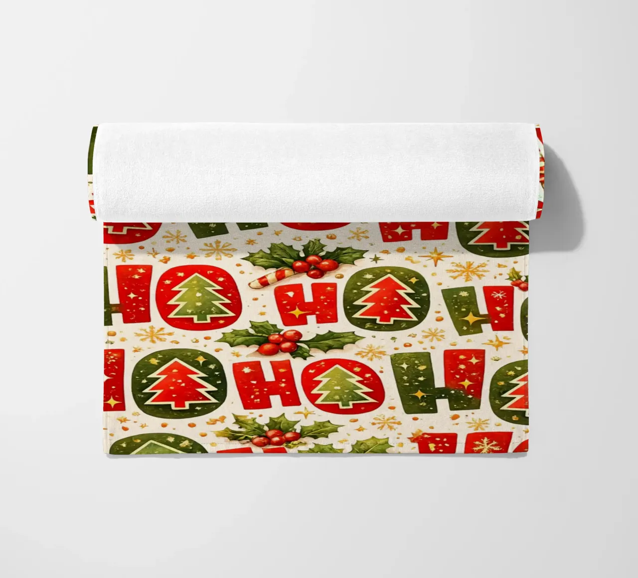 'Ho Ho' Pattern telo mare da Nordic Noel Studio