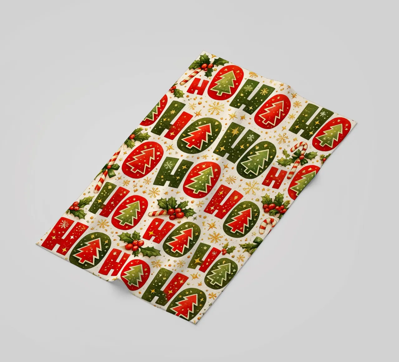 'Ho Ho' Pattern telo mare da Nordic Noel Studio
