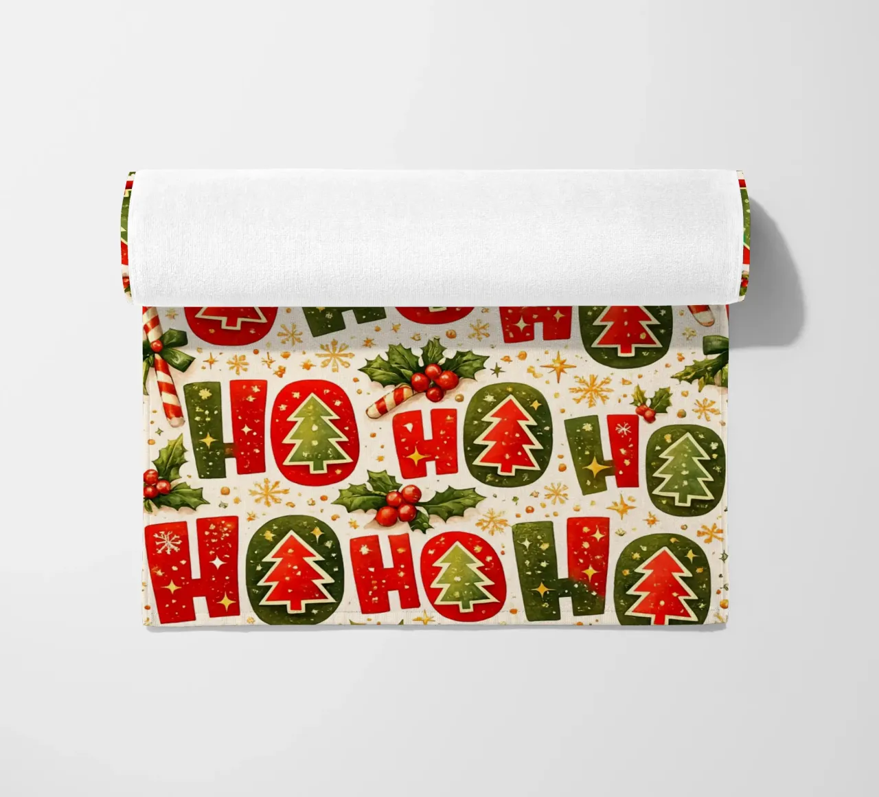 'Ho Ho' Pattern telo mare da Nordic Noel Studio