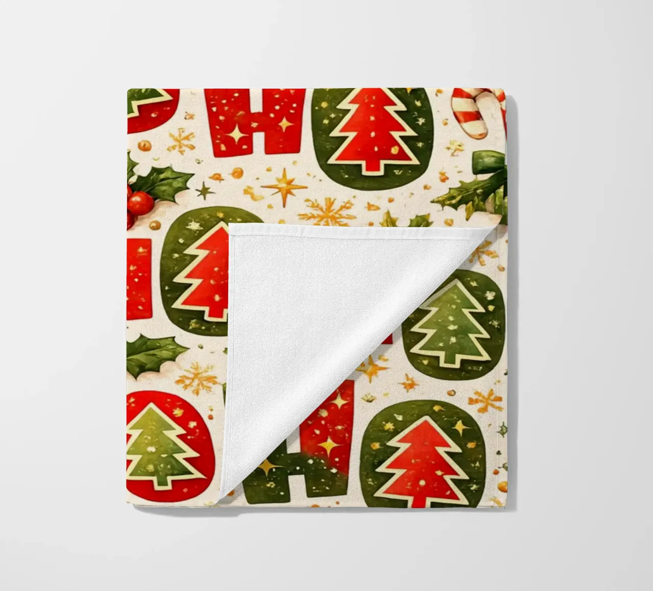 'Ho Ho' Pattern telo mare da Nordic Noel Studio