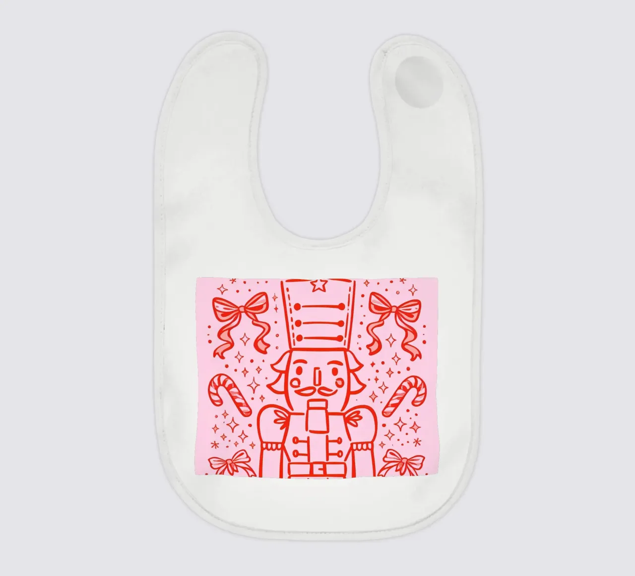 Candy Parade Nutcracker baby slabbetje van Nordic Noel Studio