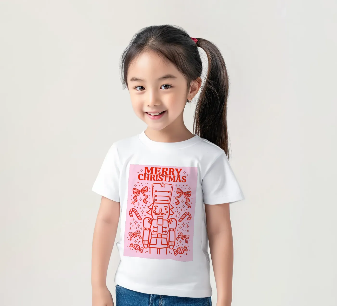 Candy Parade Nussknacker Kinder T-Shirt von Nordic Noel Studio