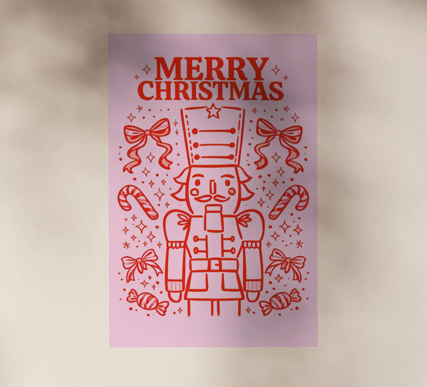 Schiaccianoci Candy Parade pellicola backlit da Nordic Noel Studio