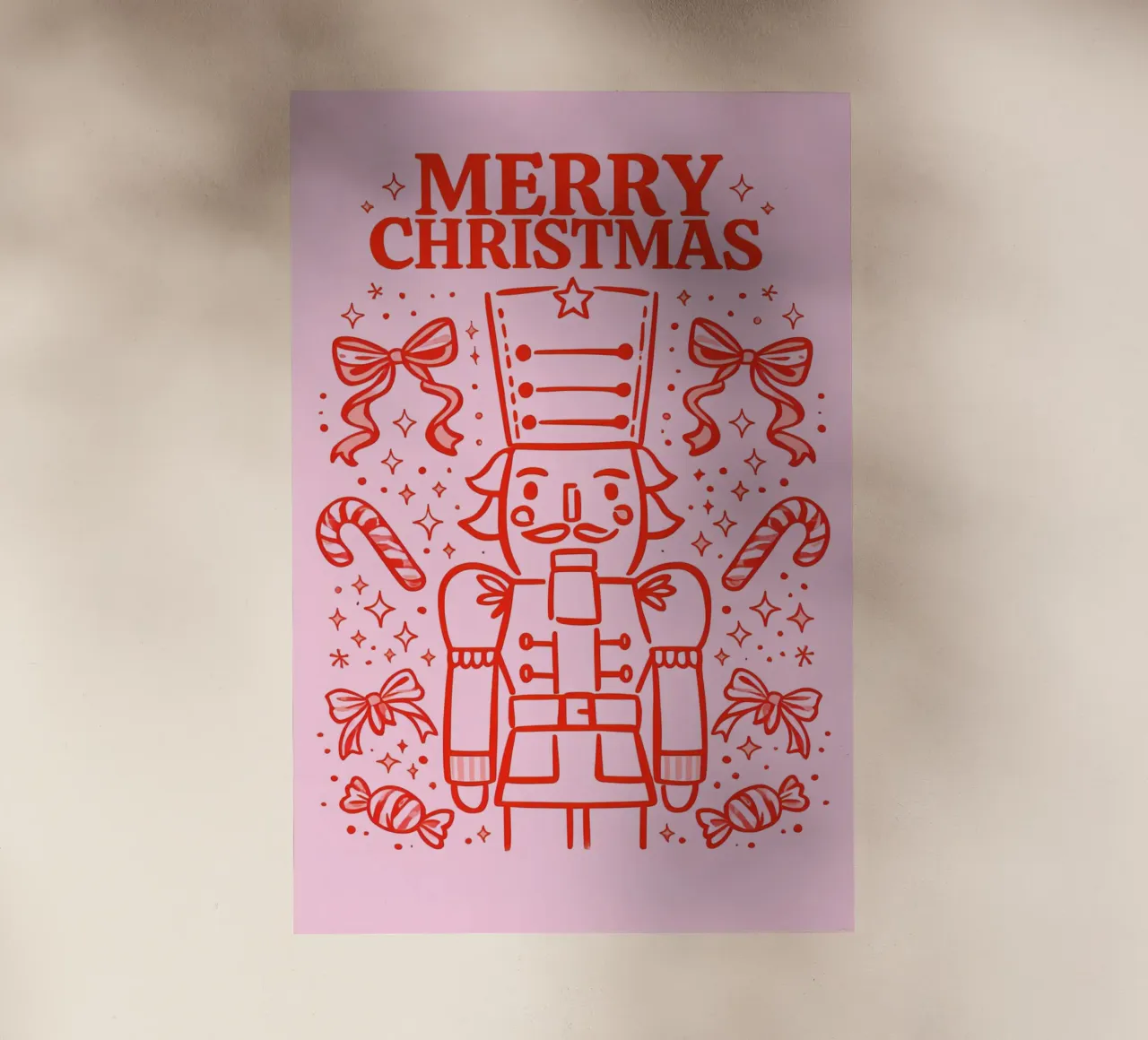 Schiaccianoci Candy Parade pellicola backlit da Nordic Noel Studio