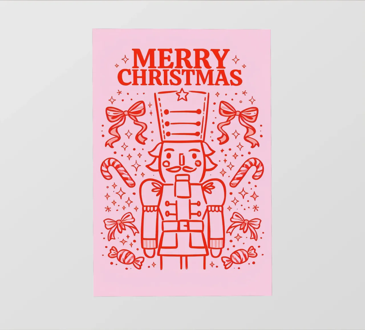 Schiaccianoci Candy Parade pellicola backlit da Nordic Noel Studio