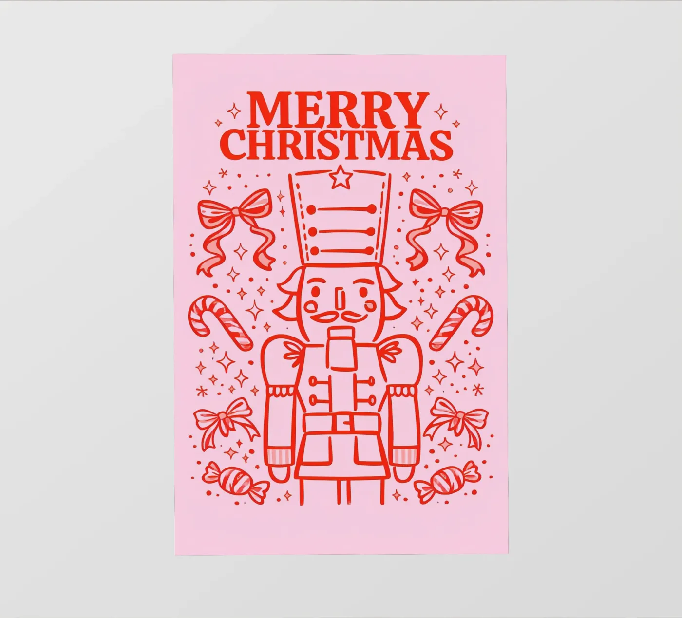 Schiaccianoci Candy Parade pellicola backlit da Nordic Noel Studio