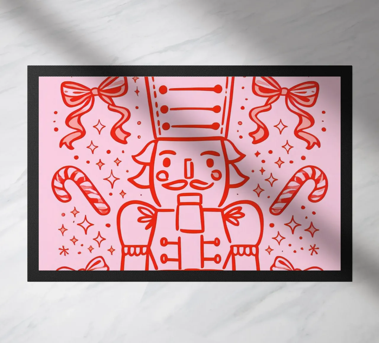 Candy Parade Notenkraker deurmat van Nordic Noel Studio