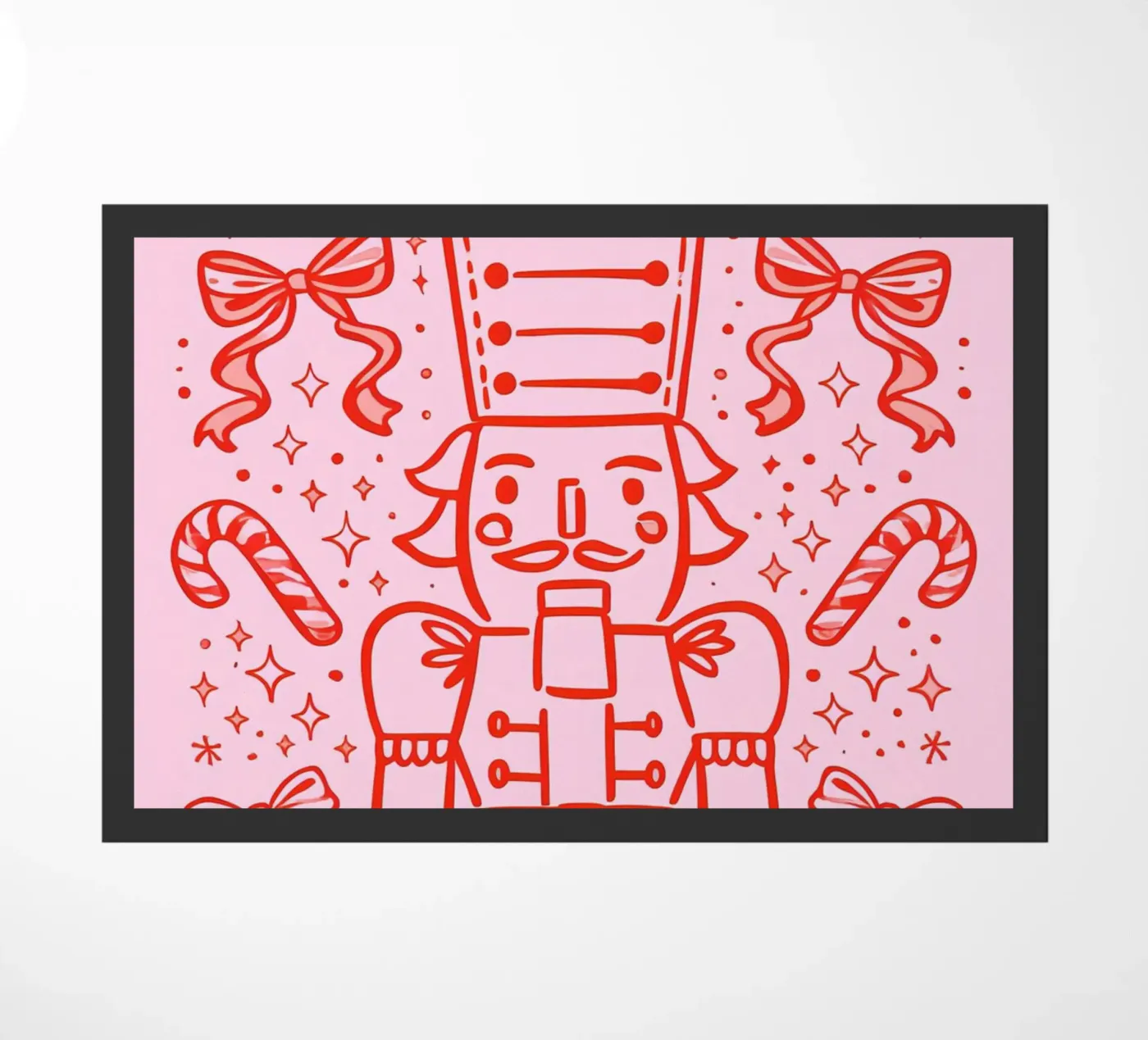 Candy Parade Notenkraker deurmat van Nordic Noel Studio