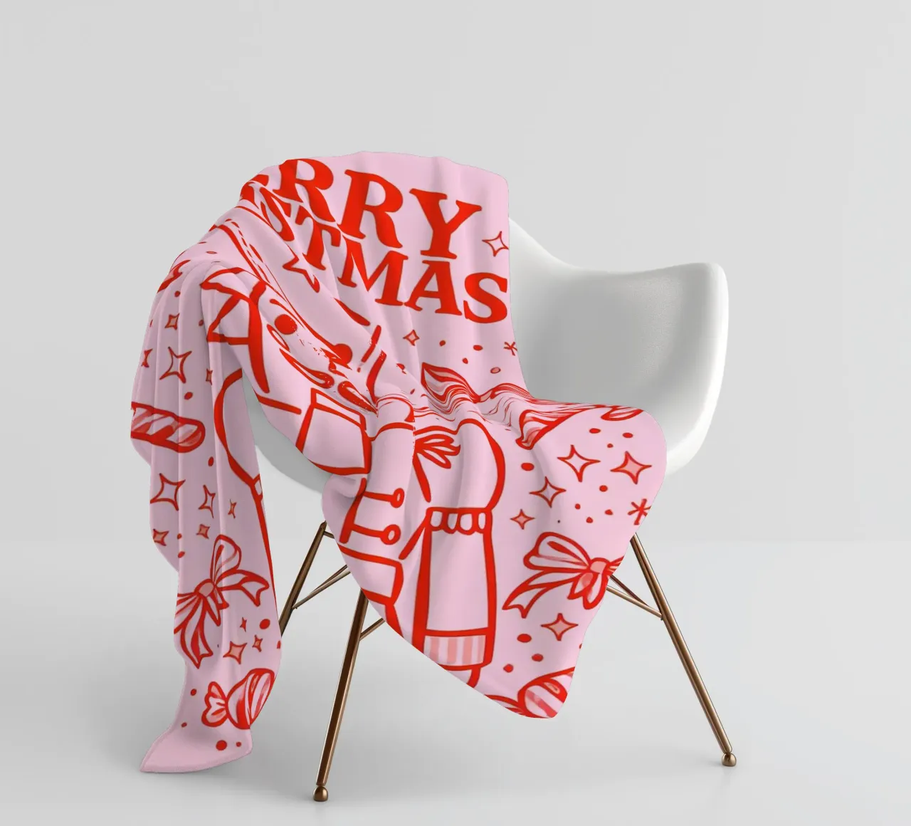 Candy Parade Notenkraker fleecedeken van Nordic Noel Studio