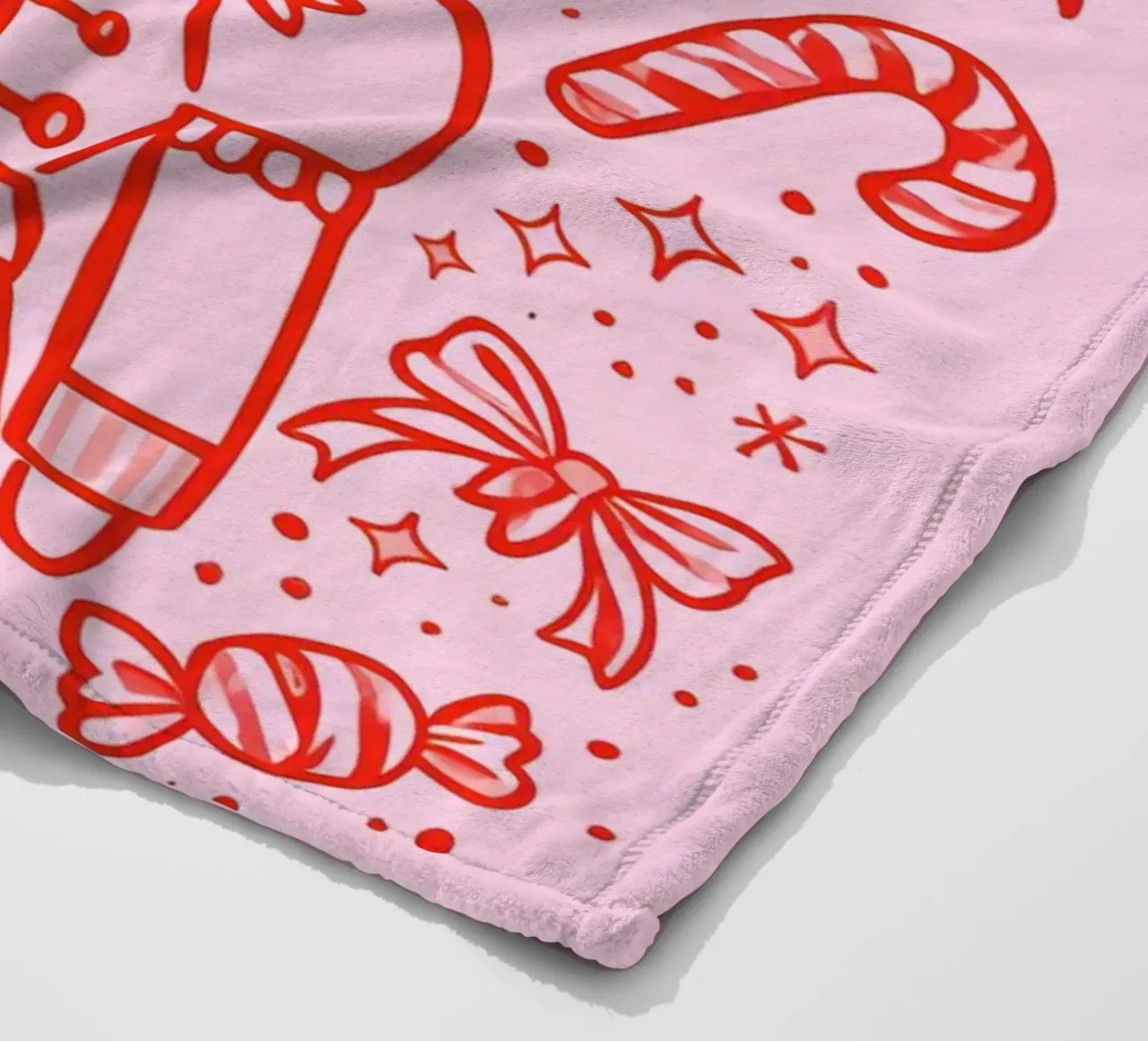 Candy Parade Notenkraker fleecedeken van Nordic Noel Studio