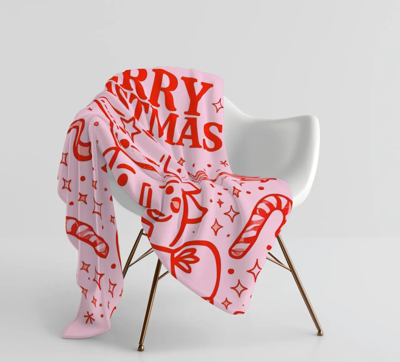 Candy Parade Notenkraker fleecedeken van Nordic Noel Studio