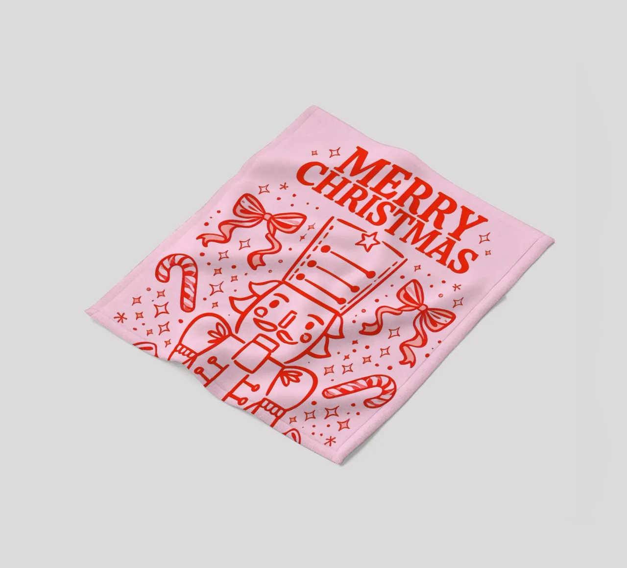 Candy Parade Notenkraker fleecedeken van Nordic Noel Studio