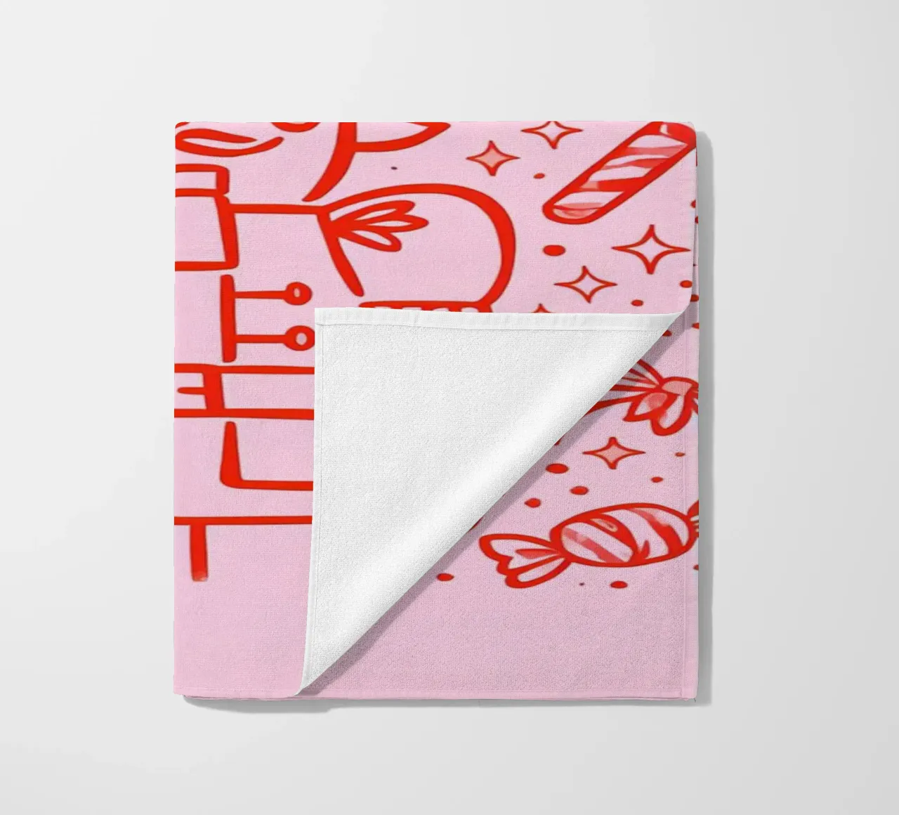 Candy Parade Nutcracker beach towel by Nordic Noel Studio