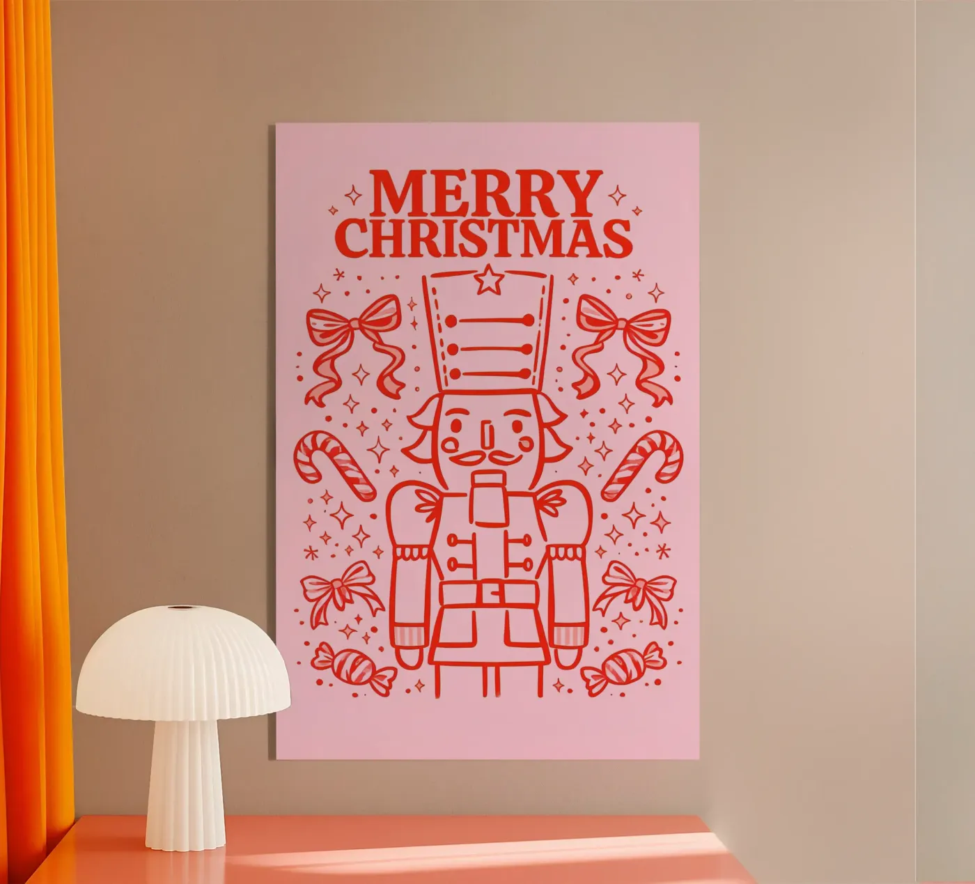 Candy Parade Nussknacker Acryl-Glas von Nordic Noel Studio