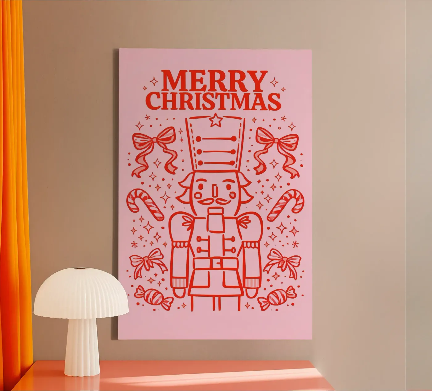 Schiaccianoci Candy Parade tela da Nordic Noel Studio