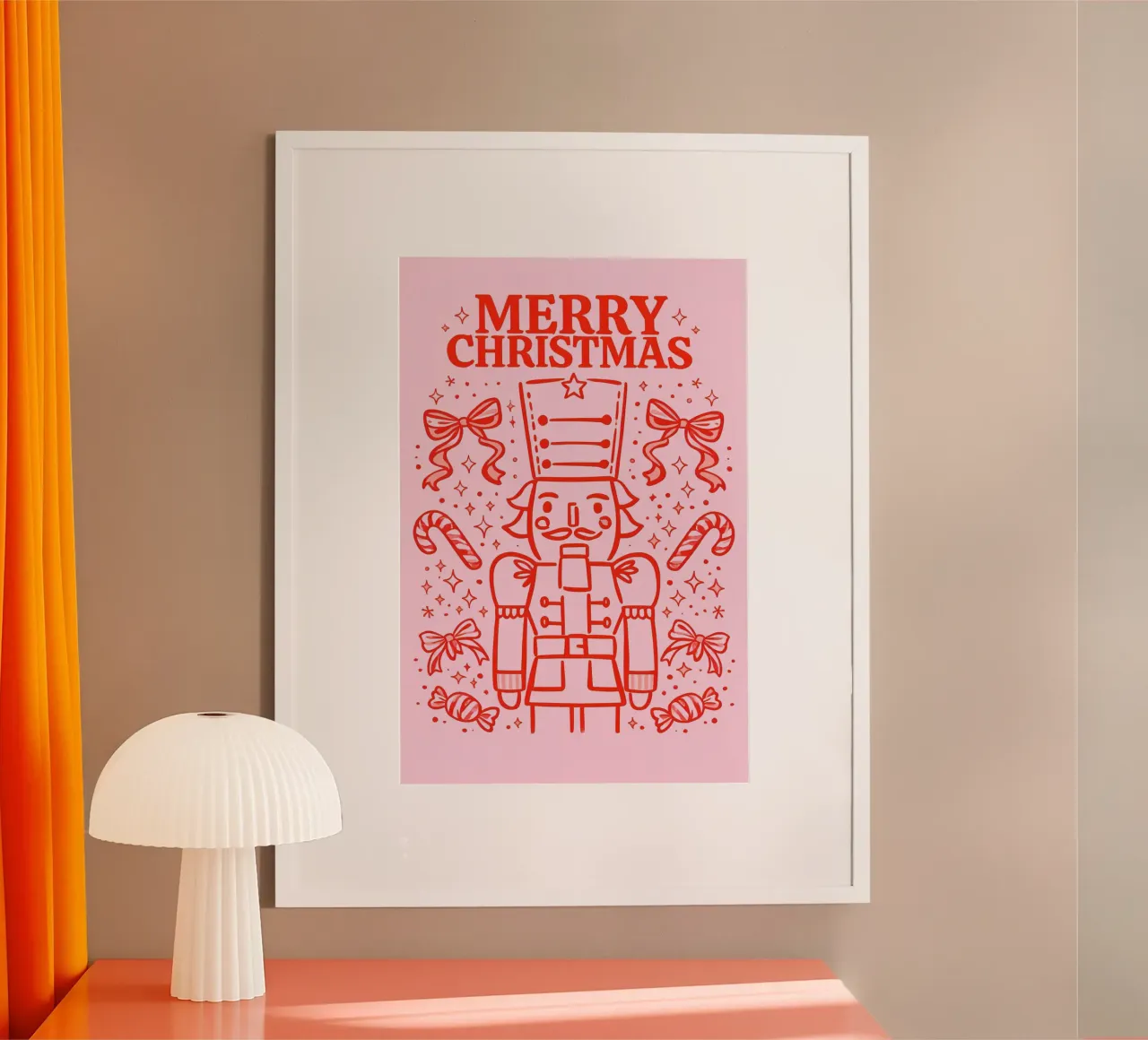 Candy Parade Nutcracker poster by Nordic Noel Studio
