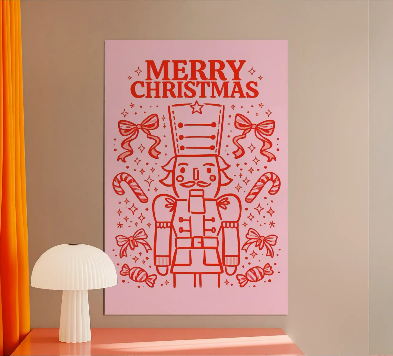 Candy Parade Nutcracker poster by Nordic Noel Studio
