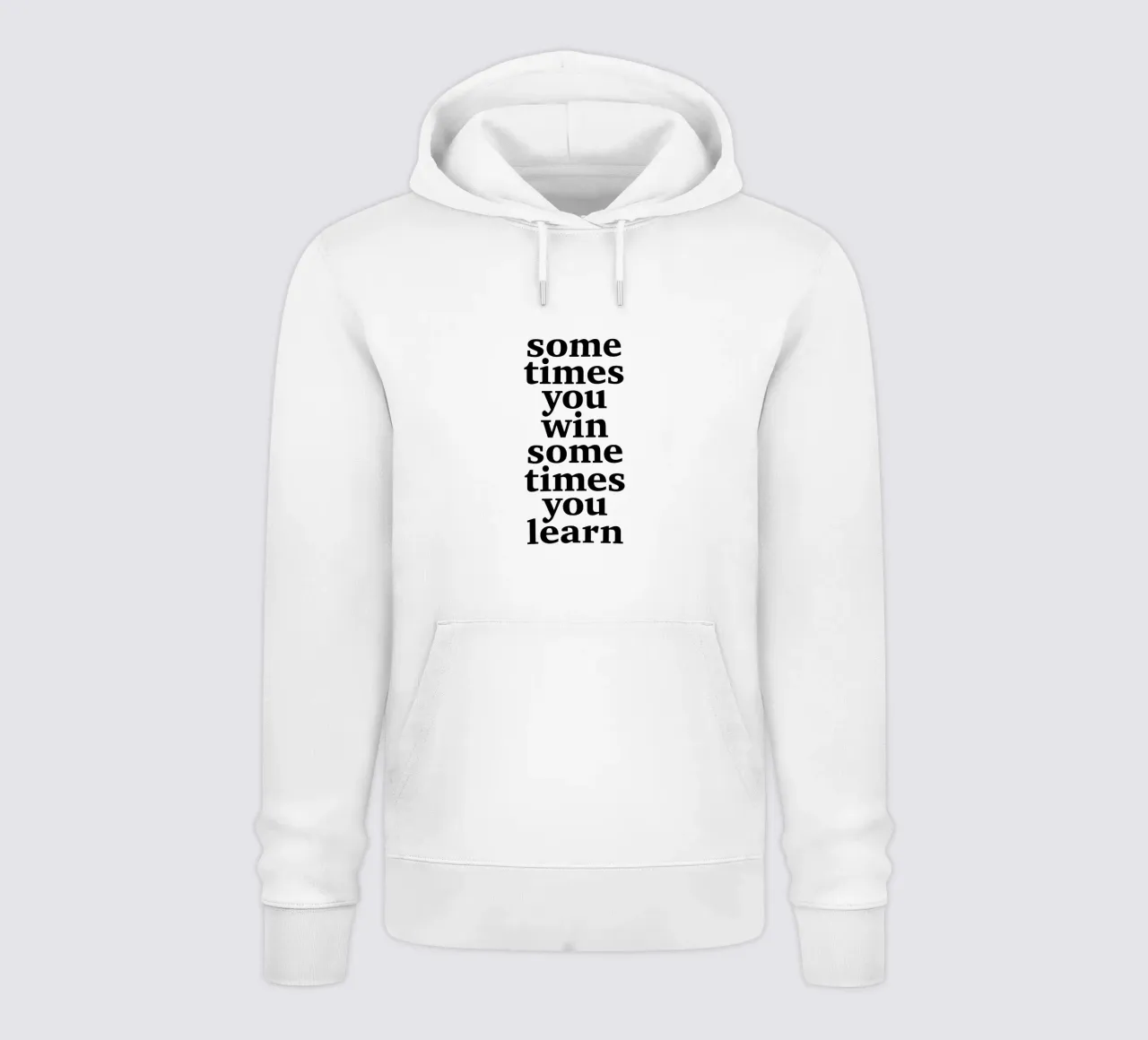 sometimes you win – sometimes you learn felpa con cappuccio da The True Type