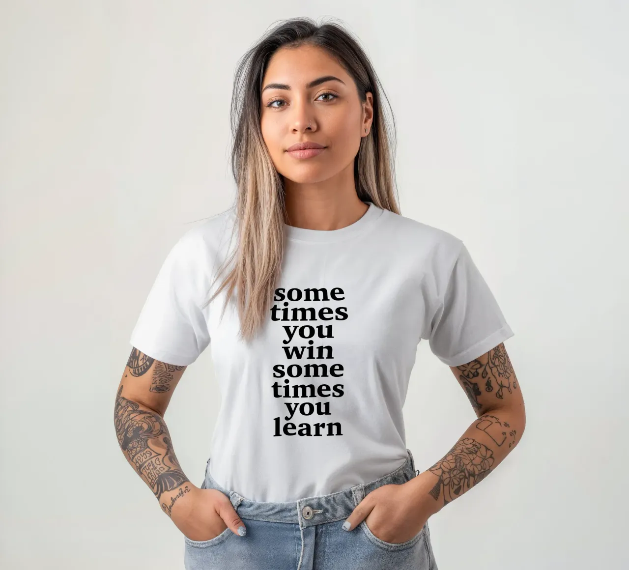 sometimes you win – sometimes you learn t-shirt da The True Type